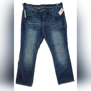 New Buffalo David Bitton Driven Basic Mens Straight Denim Blue Jeans Size 42 x32